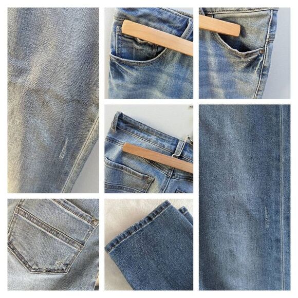 PrAna Distressed Button Fly Jeans - Picture 4 of 8